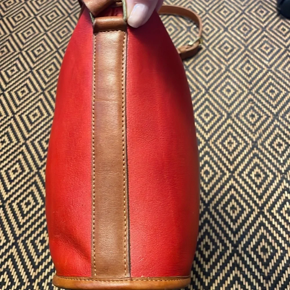 Vintage Coach Binocular Spectator 6853 (9853) RED WITH TABAC and brass - Picture 9 of 15